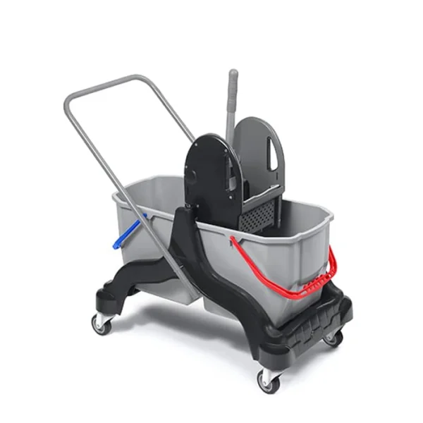 CKS3426 - MİDİ ÇİFT KOVALI PLASTİK TEMİZLİK SETİ, BLACK EDITION