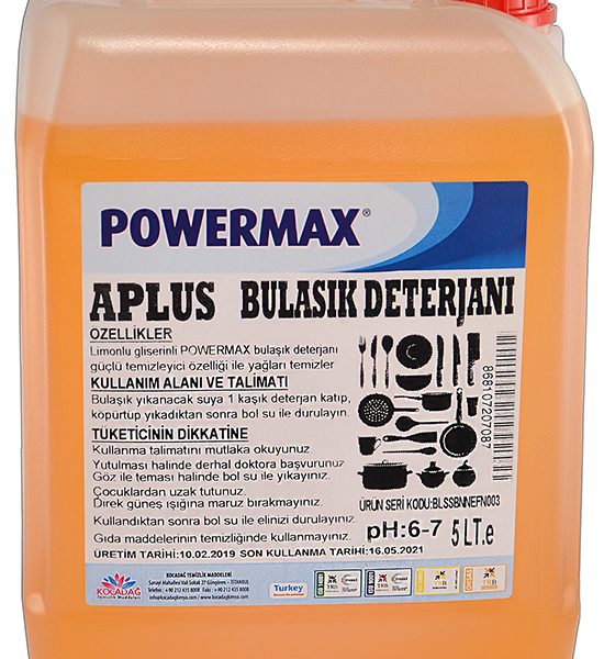 Powermax A Plus Bulaşık Deterjanı 5 lt